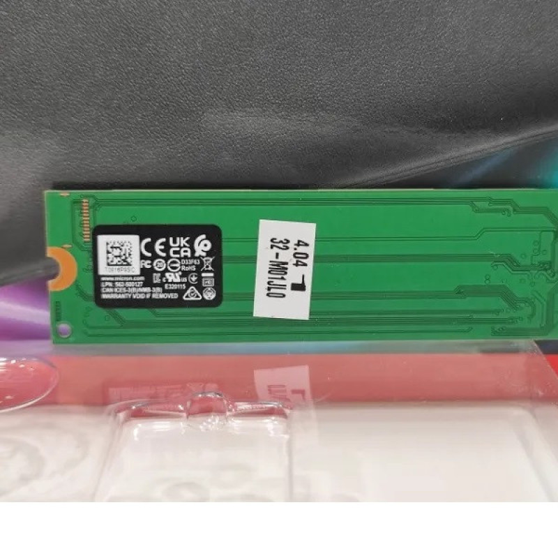 اس اس دی اینترنال میکرون مدل Micron 2450 256GB M.2 PCIe Gen4 x4 NVMe 3D-NAND ظرفیت 256 گیگابایت