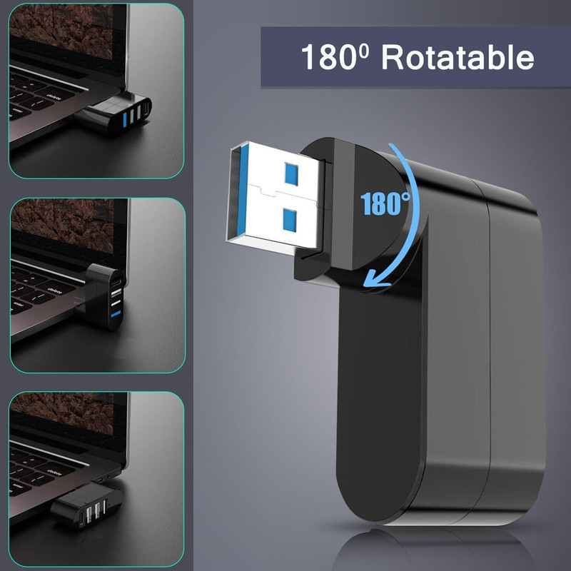 هاب 4 پورت آی ریور مدل RotoPro USB3.0