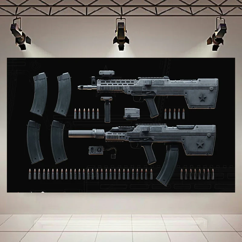 تابلو شاسی طرح اسلحه مدل AK1001 کد AR599