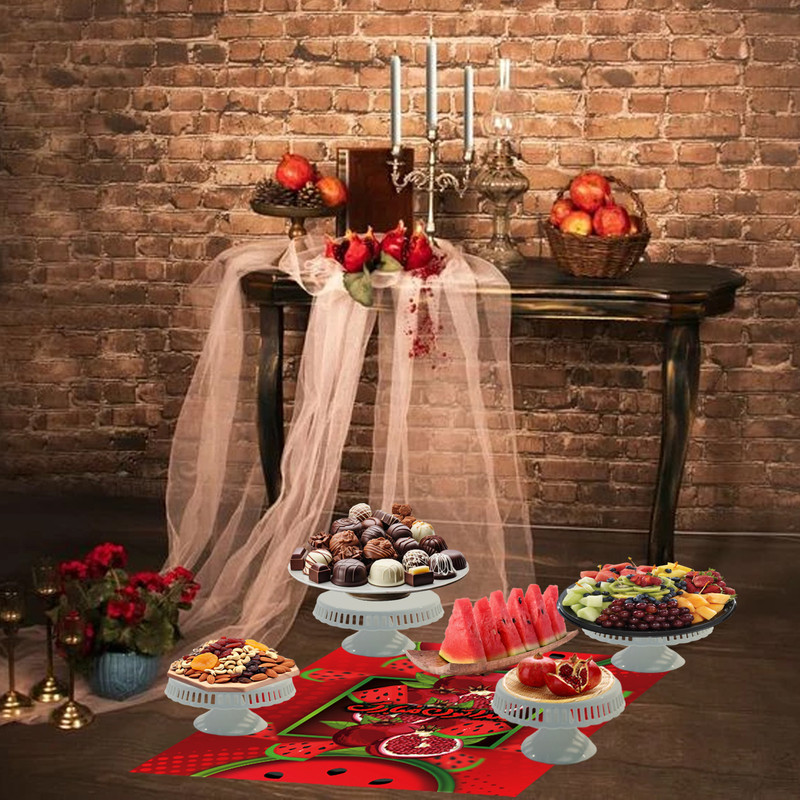 سفره 4 نفره رومادون مدل PVC طرح شب یلدا کد 02