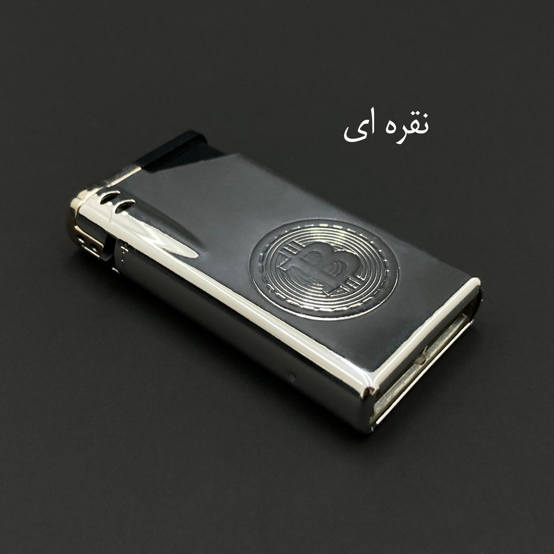 فندک گازی مدل دکمه ای طرح بیتکوین کد DKD-2027