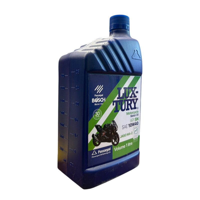 روغن موتور سیکلت تمام سنتتیک بوش مدل SN 10W-40 حجم 1 لیتر