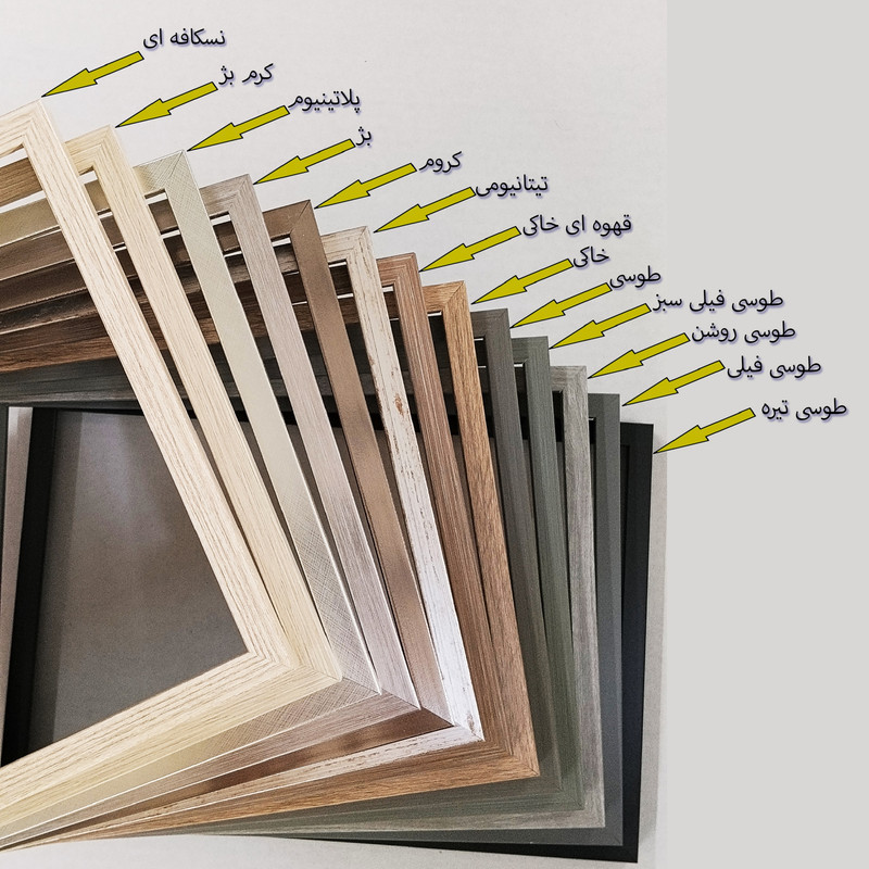 قاب عکس بکلیت مدل باریک دیواری سایز 20×20 سانتی متر