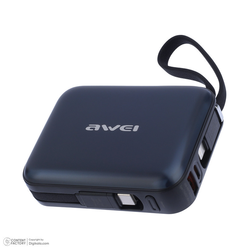 پاوربانک 45 وات اوی مدل C04 ظرفیت 10000 میلی‌آمپرساعت به همراه دو کابل USB-C و لایتنینگ
