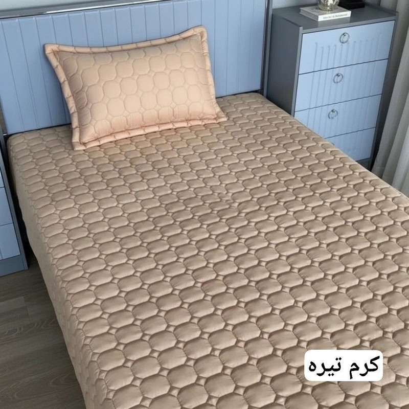 سرویس روتختی 1 نفر 2 تکه مدل کشدار طرح زنبوری