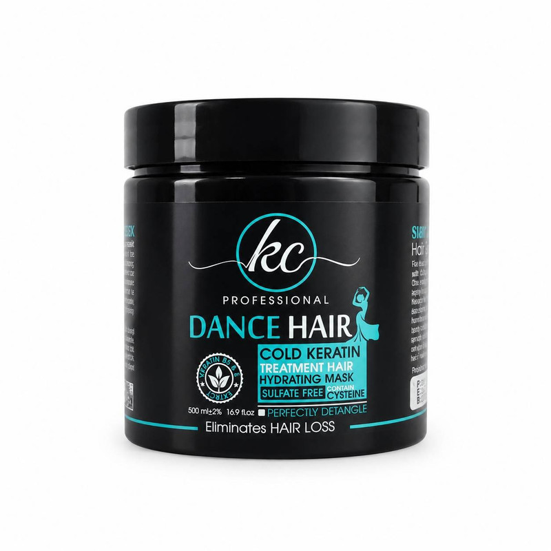 ماسک مو نرم کننده کیسی مدل dance hair مناسب برای موی کراتین شده حجم 500 میلی لیتر