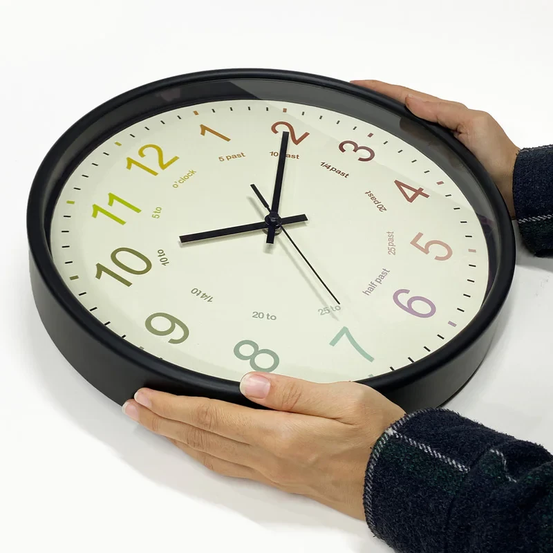 ساعت دیواری سال بردز طرح مینیمال رنگی رنگی مدل CW-colorful clock
