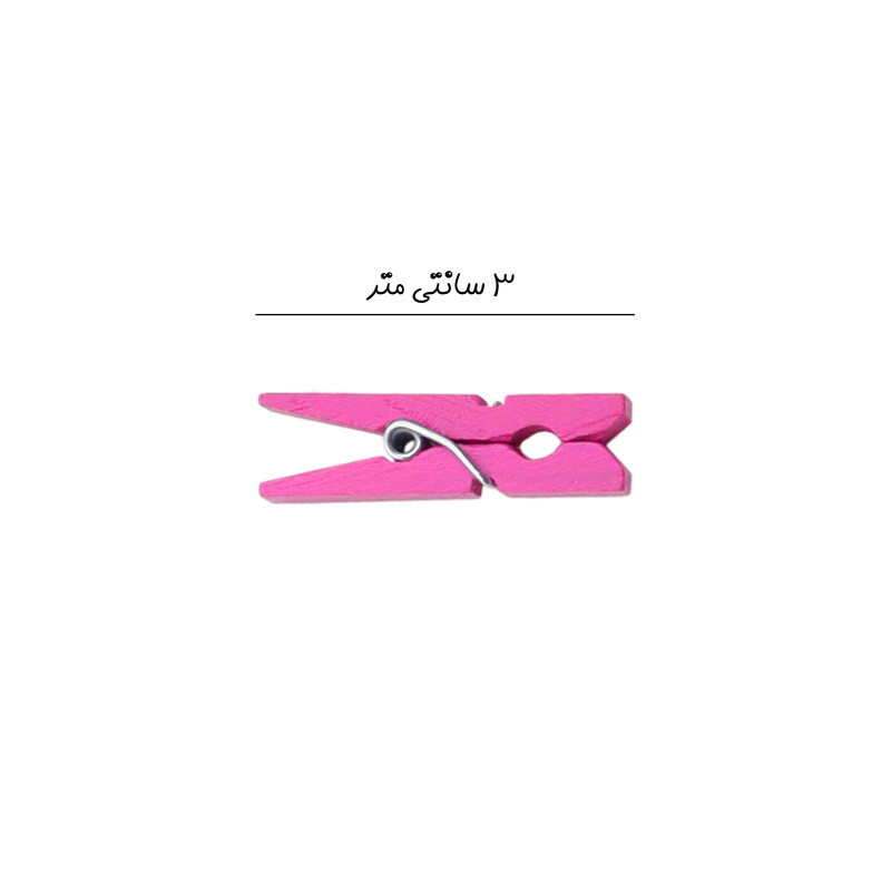 گیره دکوری مدل 481 طرح چوبی بسته 10 عددی