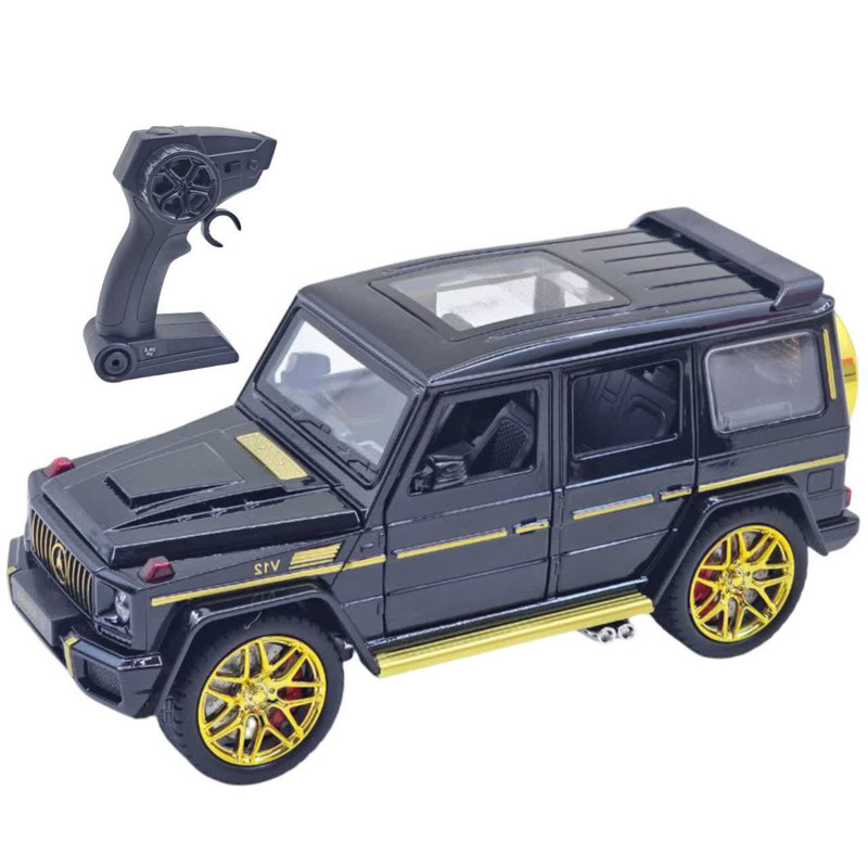 ماشین بازی کنترلی ناب سل مدل بنز جی کلاس شارژی آفرود فلزی چراغدار Mercedes-Benz G-Class Rechargeable Metal Off-Road Light
