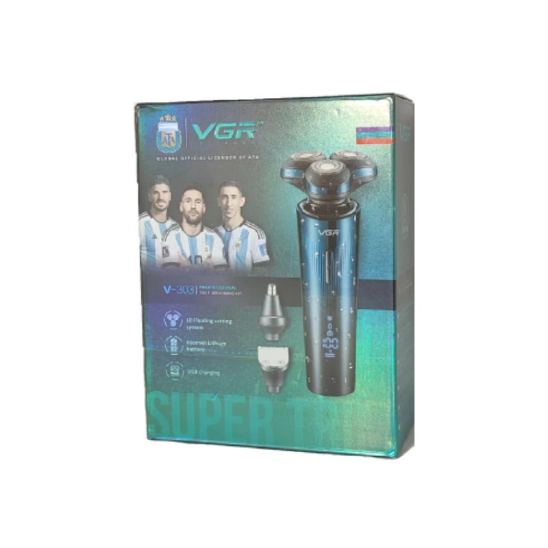 ماشین اصلاح موی سر و صورت شارژی وی جی ار مدل V-303