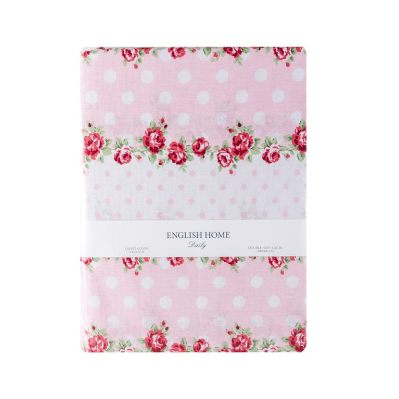 روکش لحاف پنبه انگلیش هوم مدل Allure Rosa یک نفره سایز 220x160 سانتی‌متر
