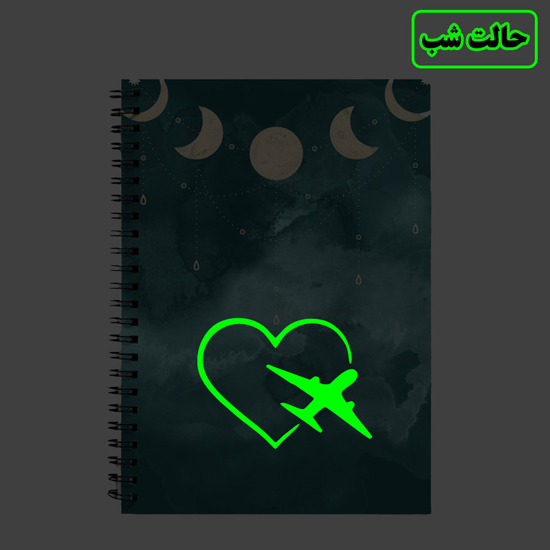 استیکر کلید و پریز مدل شبنما طرح هواپیماوقلب