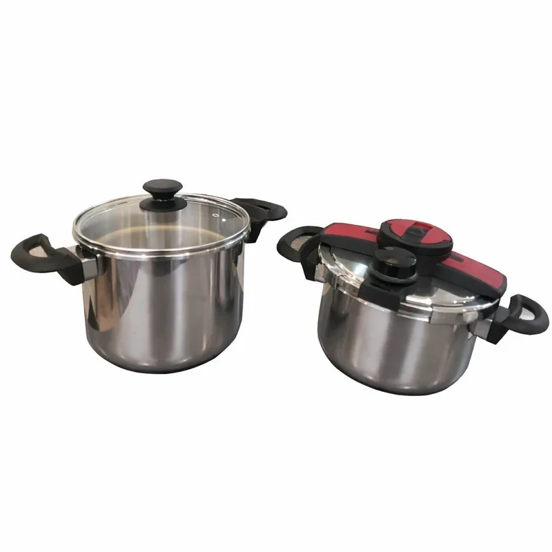 زودپز دوقلو آ ای سی مدل AEC.7050 گنجایش ۵ و ۷ لیتر مجموعه دو عددی