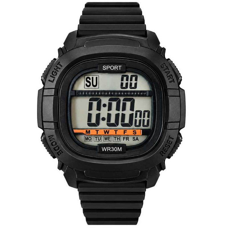 ساعت مچی دیجیتال اسپرت مدل SPORT WR30M ، ضد آب 30 متر ، نور LED سبز ، زنگ هشدار ، کرنومتر ، مناسب آقایان و بانوان