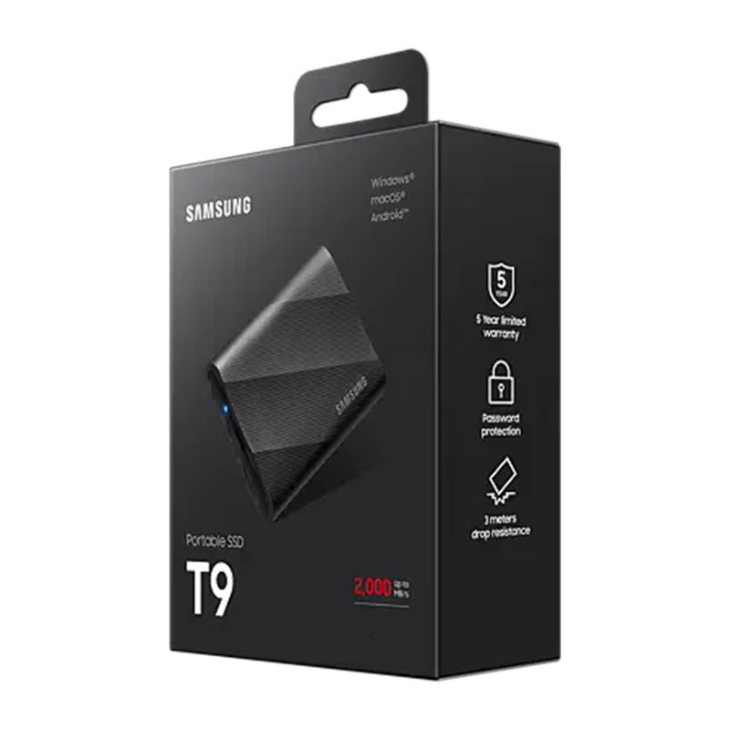 اس اس دی اکسترنال سامسونگ مدل T9 ظرفیت 1 ترابایت رابط USB 3.2 Gen2