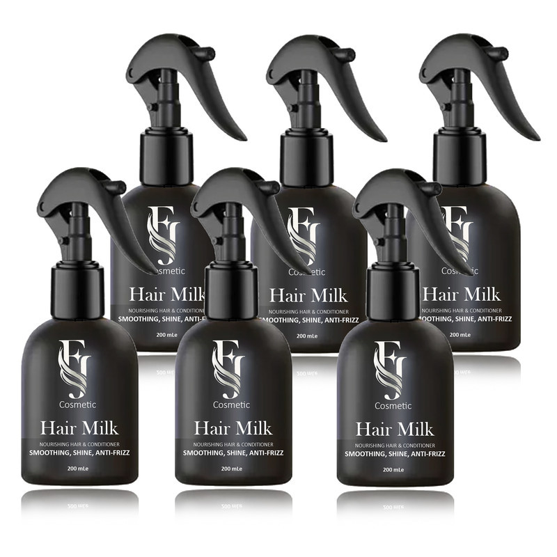 اسپری صاف کننده و ضد وز مو افجه مدل HAIR MILK06 حجم 200 میلی لیتر مجموعه 6 عددی