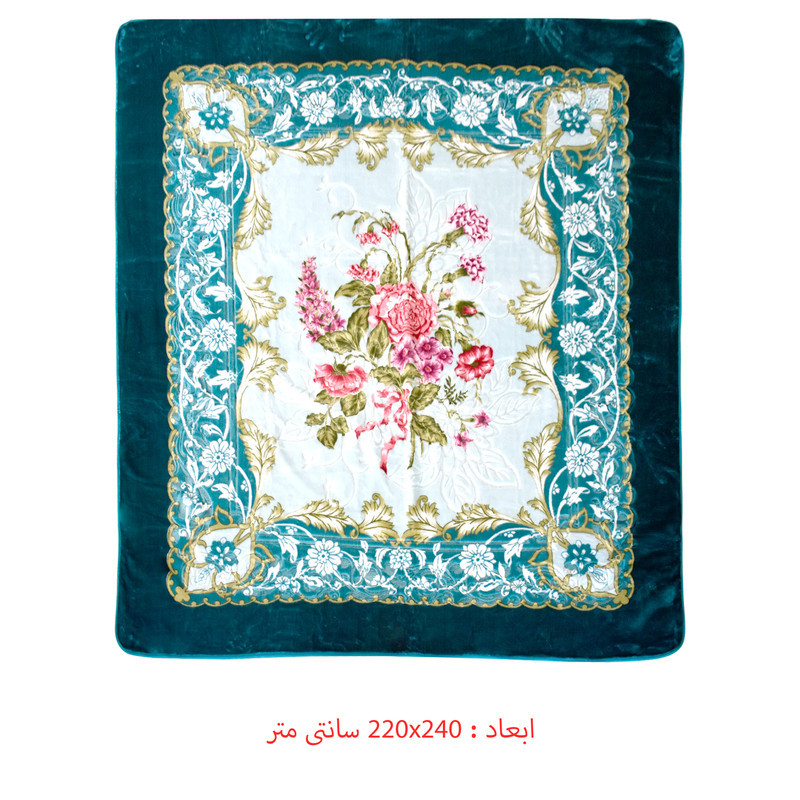 پتو گلبافت مدل برتر کد 13712 سایز 220x240 سانتی متر