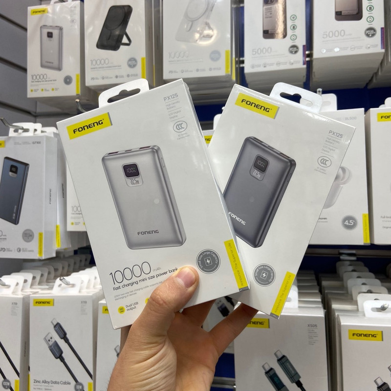 پاوربانک 22.5 وات فوننگ مدل PX125 ظرفیت 10000 میلی‌آمپرساعت