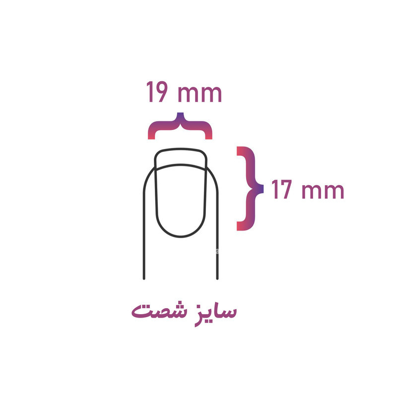 ناخن مصنوعی پا مالال مدل بابانوئل بسته 10 عددی