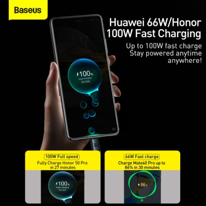 کابل تبدیل USB به USB-C بیسوس مدل CAJY000401 طول 1.2 متر
