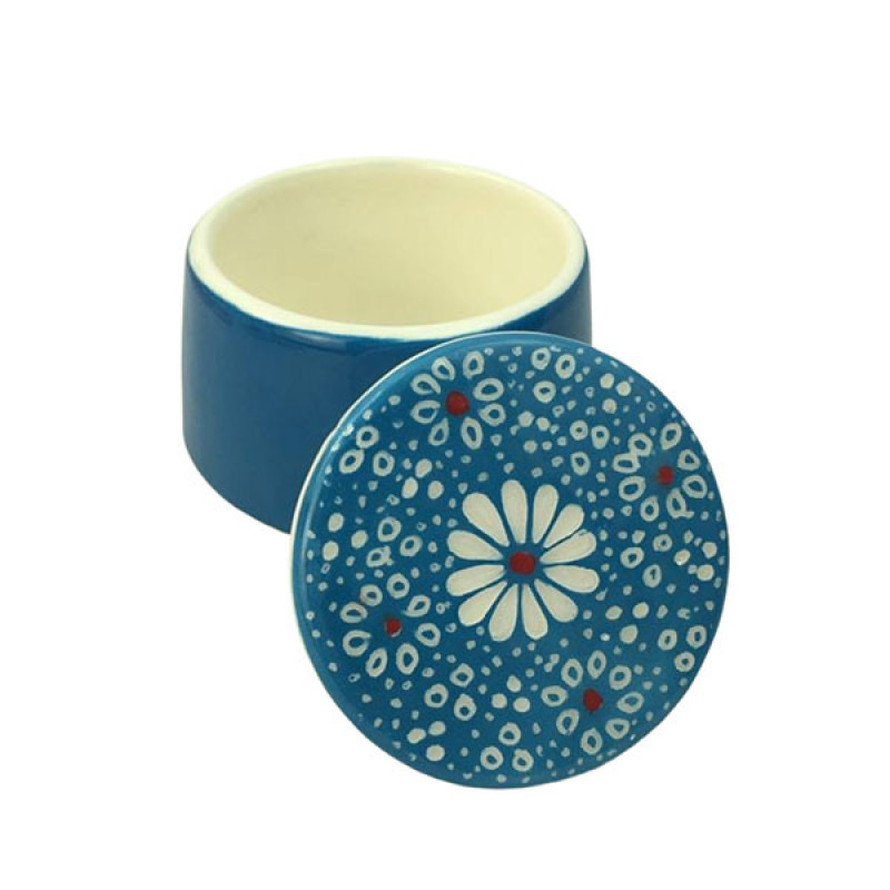 سرویس چای خوری 3 پارچه مناسب برای یک نفر مدل بابونه کد 03
