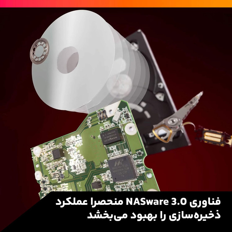 هارددیسک اینترنال وسترن دیجیتال مدل Red WD40EFRX ظرفیت 4 ترابایت