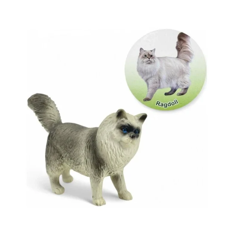 فیگور مدل گربه رگدال طرح Ragdoll کد CA954-9 ارتفاع 5.7 سانتی‌متر
