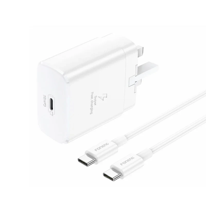شارژر دیواری 45 وات  فوننگ مدل S24 ULTRA به همراه کابل تبدیل USB-C