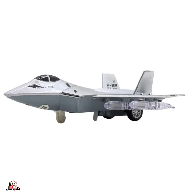 ماکت هواپیما ناب سل مدل جت جنگنده موزیکال چراغدار  F-22FIGHTER 27-FS کدNAAB001