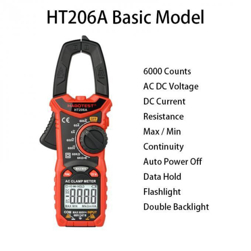 مولتی متر کلمپی هابوتست مدل HT206A