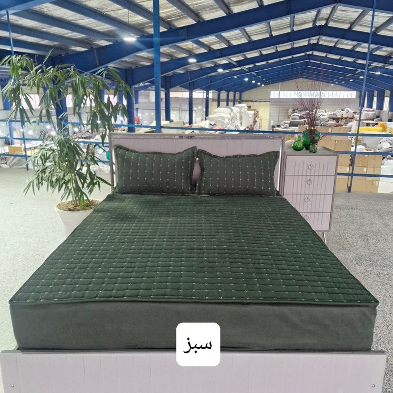سرویس ملحفه 2 نفر 3 تکه مدل مخمل گلدوزی شده ترک سایز 200*160 سانتی متر