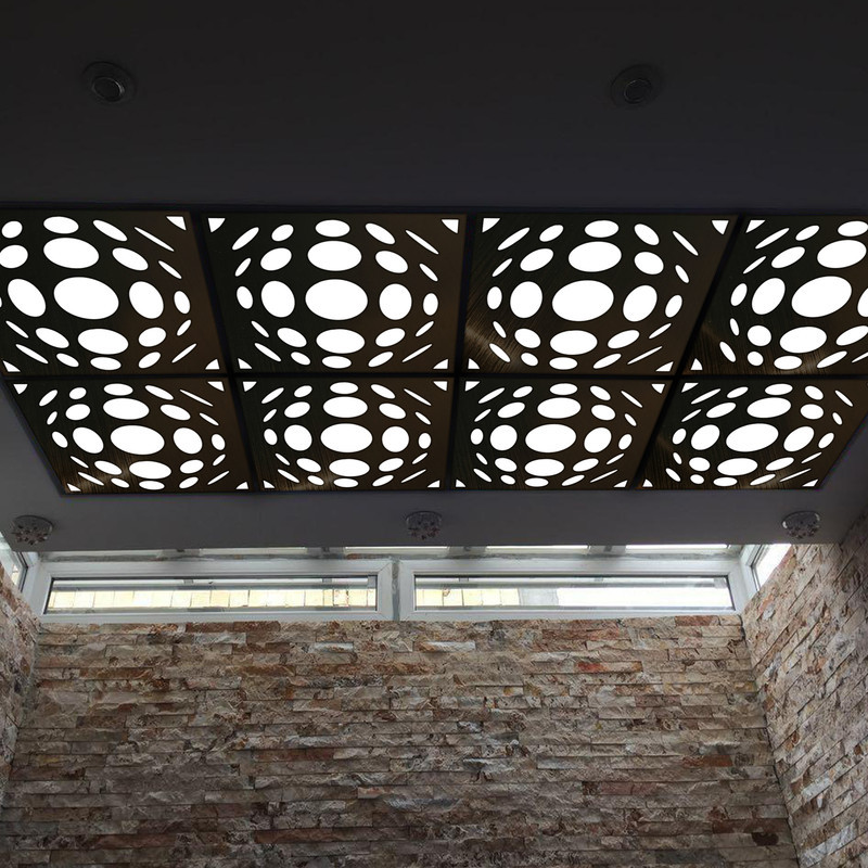 تایل سقفی آسمان مجازی بنی دکو مدل MC25 اندازه 60x60 سانتی متر مجموعه 4 عددی