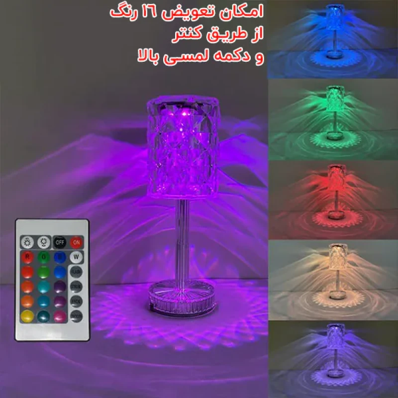 آباژور رومیزی مدل منشوری استوانه ای