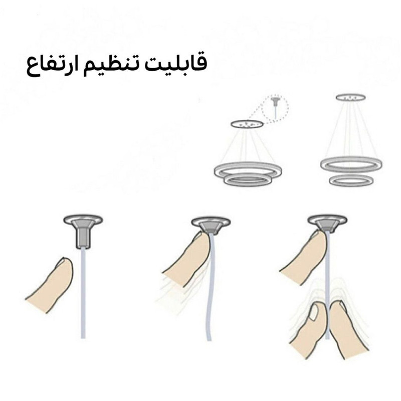 لوستر نور از ما رشکان مدل FANAR-4PAR-H