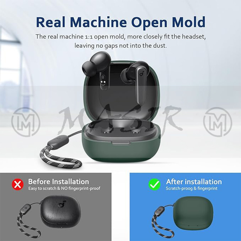 کاور مسیر مدل Silicon Cover مناسب برای کیس هدفون بی سیم انکر Soundcore R50i