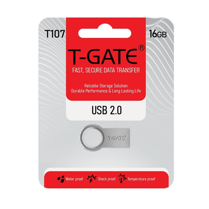 فلش مموری تی گیت مدل T107 ظرفیت 16 گیگابایت با رابط USB2.0