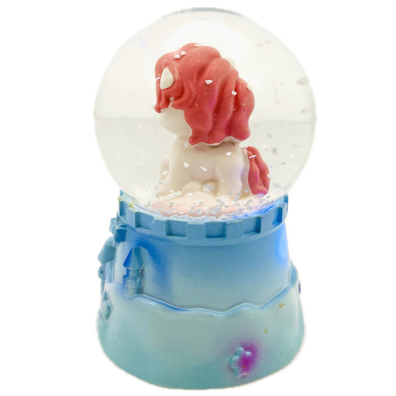 گوی چراغ‌دار مدل Dream طرح پونی و قلعه آرزوها کد 5921