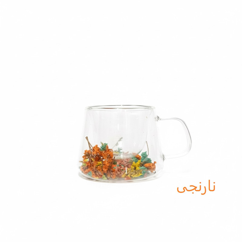 فنجان مدل دوجداره گلدار