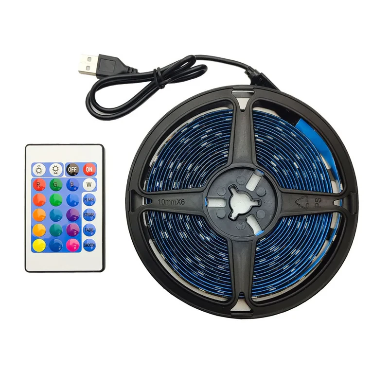 ریسه ال ای دی مدل RGB گیمینگ 4 سیم طرح USB-5v طول 5 متر