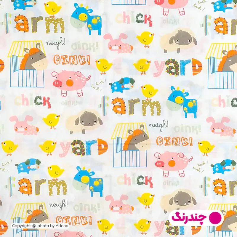 ملحفه فیلور کودک آدنو مدل Zoo کد FI13 سایز 70x135 سانتی متر