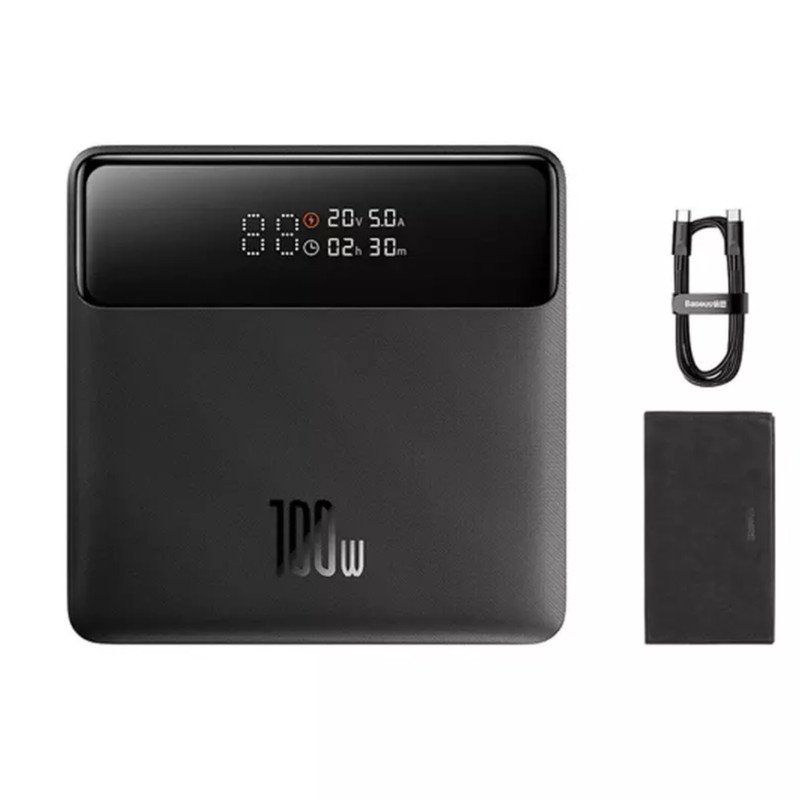پاوربانک بیسوس مدل Blade HD Edition 100W  ظرفیت 20000 میلی آمپر ساعت