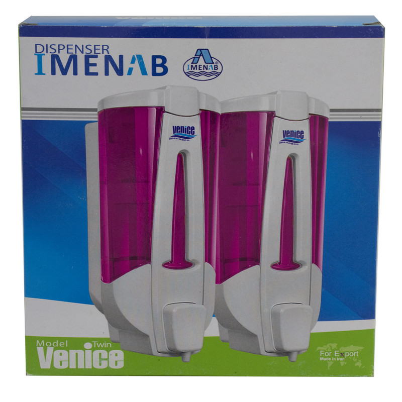 پمپ مایع دستشویی دوقلو ایمن آب مدل ونیز کد V105
