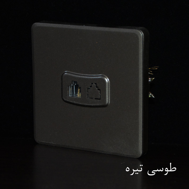 پریز تلفن خیام الکتریک مدل لوکس کد KH873