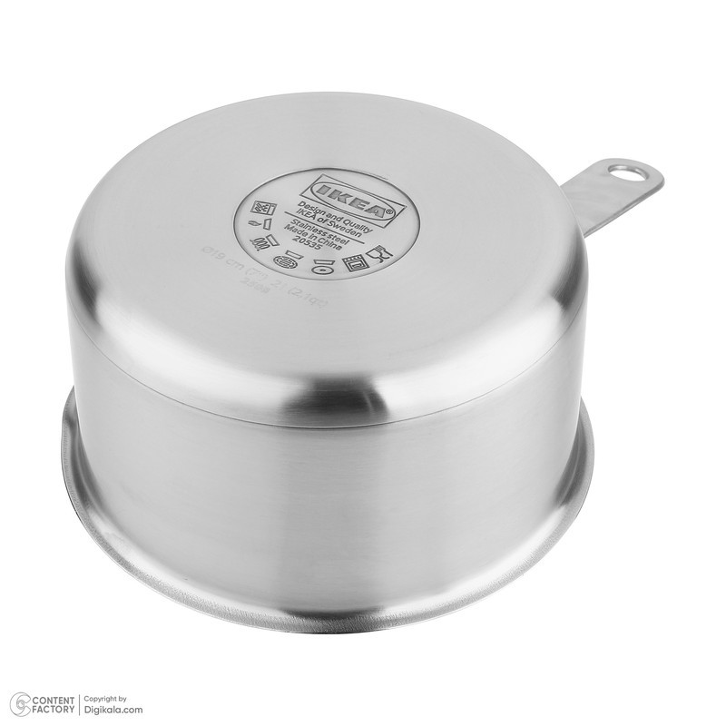 قابلمه استیل ایکیا مدل Hemkomst Saucepan سایز 18