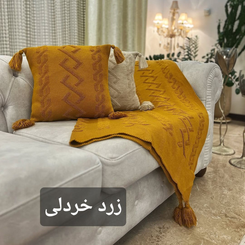 کاور کوسن مدل پانچدوزی ایران سایز 40×40 سانتی متر