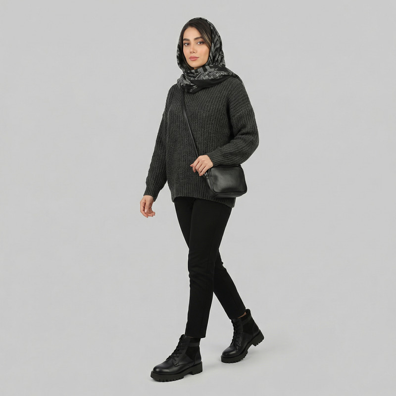 نیم بوت زنانه چرم وحید مدل الگانس کد 9238