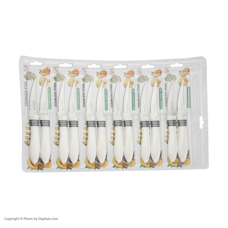 کارد میوه خوری جین جی لی کد 8674 مجموعه 12 عددی