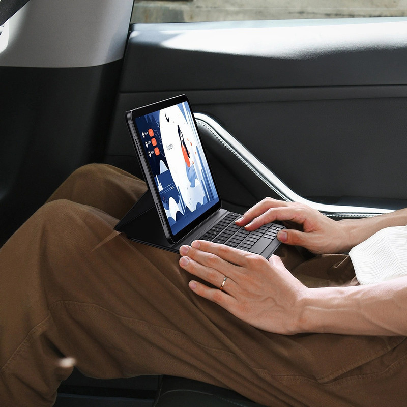 کیف کلاسوری کیبورد دار بیسوس مدل Brilliance B401-04 مناسب برای تبلت اپل iPad Pro 12.9