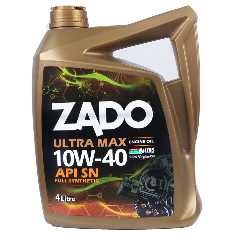 روغن موتور خودرو زادو مدل SAE 10W-40-SN حجم 4 لیتر
