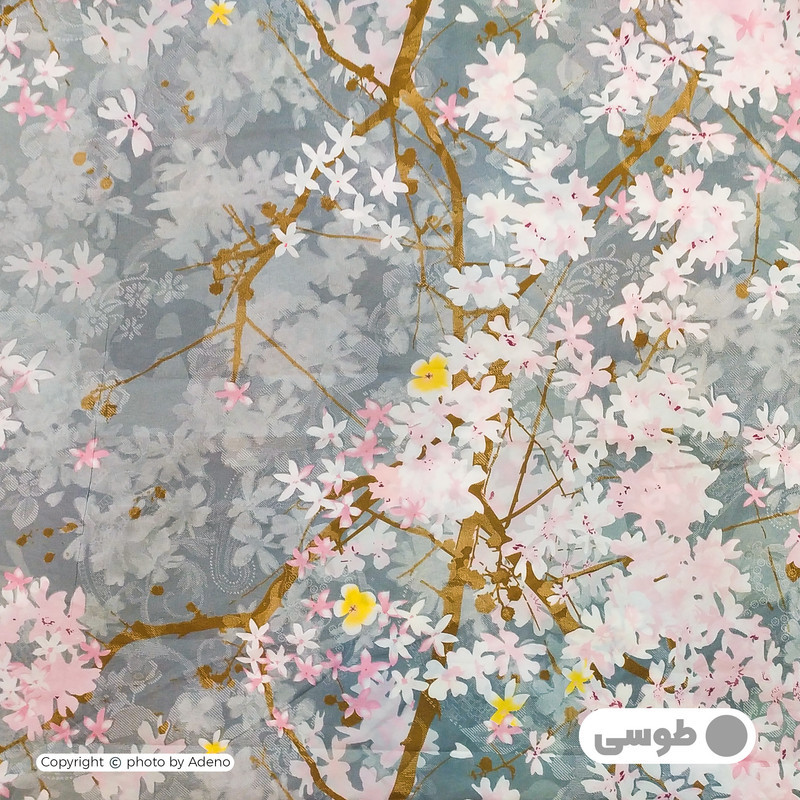 کاور لحاف آدنو مدل شکوفه کد CH60 یک نفره سایز 160x220 سانتی متر